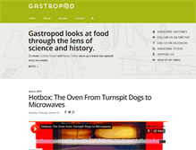 Tablet Screenshot of gastropod.com